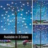 Collections Etc. LED Solar Willow Tree, Outdoor Solar Tree with Colorful Solar-Powered Lights with Adjustable Branches, Purple Lights view 3