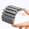 UT Wire UTW-CS04-GY Cable Station-2 Mountable Organizer, Writable Grey | 2pc Pack view 3