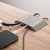 UT Wire UTW-CS04-GY Cable Station-2 Mountable Organizer, Writable Grey | 2pc Pack view 4