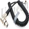 Uonecn XLR 4pin Female to Right Angle 0B 2pin Male Power Spring Cable for ARRI Alexa Camera Monitor view 1