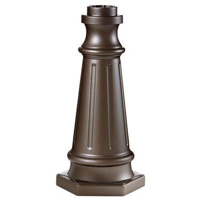 Feiss Generation Lighting POSTBASE-PTBZ Outdoor Post Base, Patina Bronze