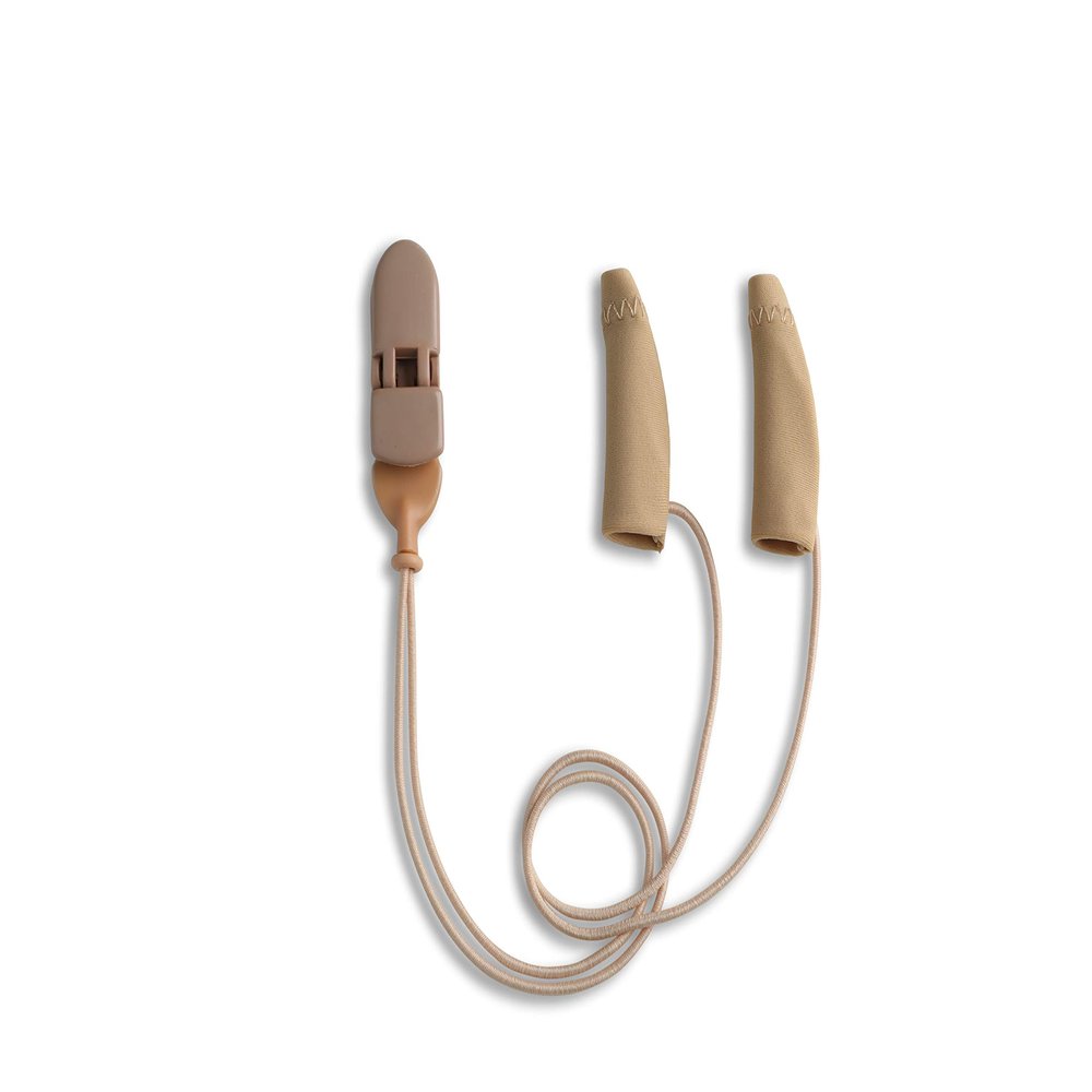 Ear Gear Mini Corded Protect Hearing Aids from Dirt, Sweat, Moisture, Loss, Wind Fits Hearing Instruments 1 to 1.25