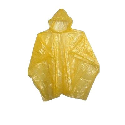 Sara Glove Emergency Disposable Rain Ponchos (Sold in Packs of 10 and 200) (Yellow, 5 Pack)