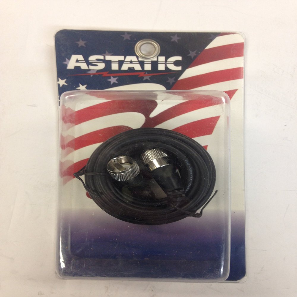 412-12 ASTATIC MILITARY SPEC FLEX CABLE SINGLE PHASE LEADS (RG58U) 144" PLUG TO PLUG