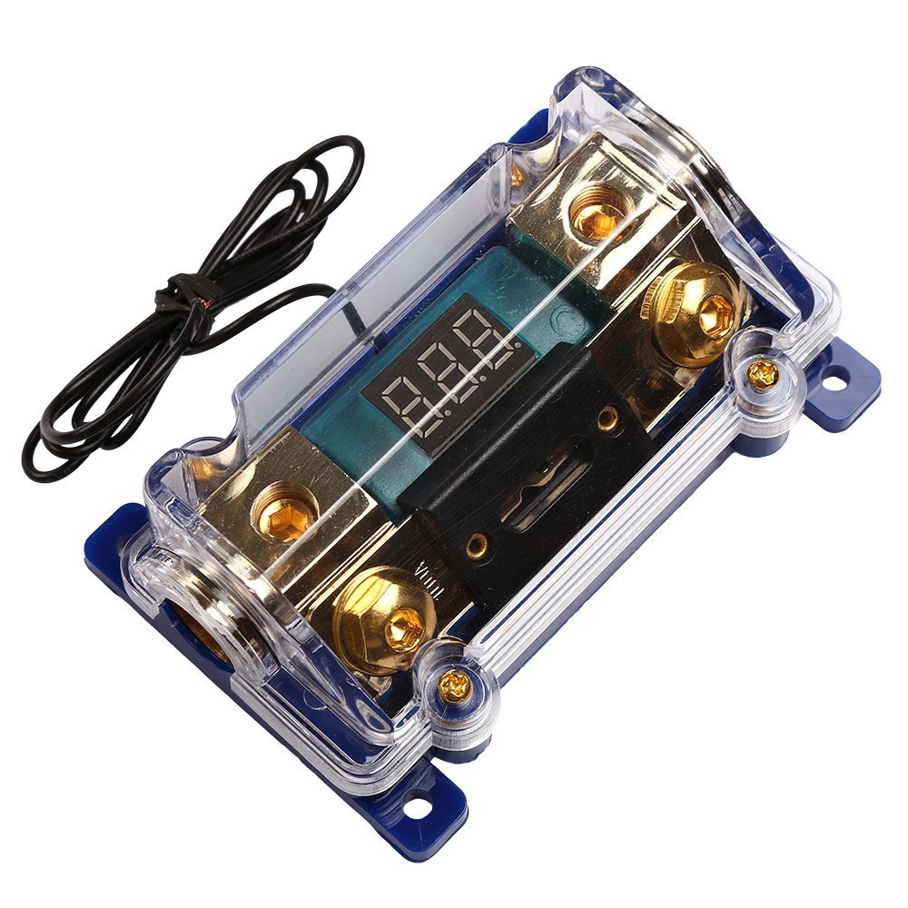Car Audio Digital Indicator With Super Bright Red LED ANL Fuse Holder 100A