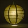 Quasimoon PaperLanternStore.com 12 Inch Gold Round Paper Lanterns (10 Pack) view 2