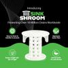 SinkShroom The Revolutionary Sink Drain Protector Hair Catcher/Strainer/Snare, White view 2
