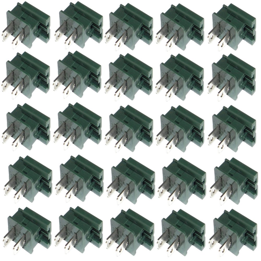 ZipPlugs.com Gilbert/Vampire/Zip - Plug/Connector/Socket - SPT1 and SPT2 (25, SPT-2 Male Green)