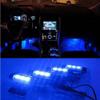 4X 3-LED Blue 12V Car Charge Interior Accessories Auto Car Decorative Light view 4