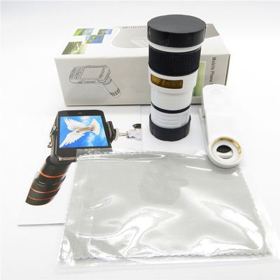 GDIPro 8X Magnifier Optical Zoom Telescope Camera Lens Case Cover Kit for iPhone 6 6plus 5 5S 4 4S, Samsung Galaxy S3 S4 S5 Note 4/3/2,LG, HTC, Sony Smartphones, iPad, Tablet