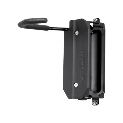Topeak Swing-Up EX Bike Holder Adjustable Wall-Mount Bicycle Storage Rack with Swing Mechanism, Space-Saving Design, Fits Tires up to 2.35, Aluminum and Steel Construction, Easy Installation