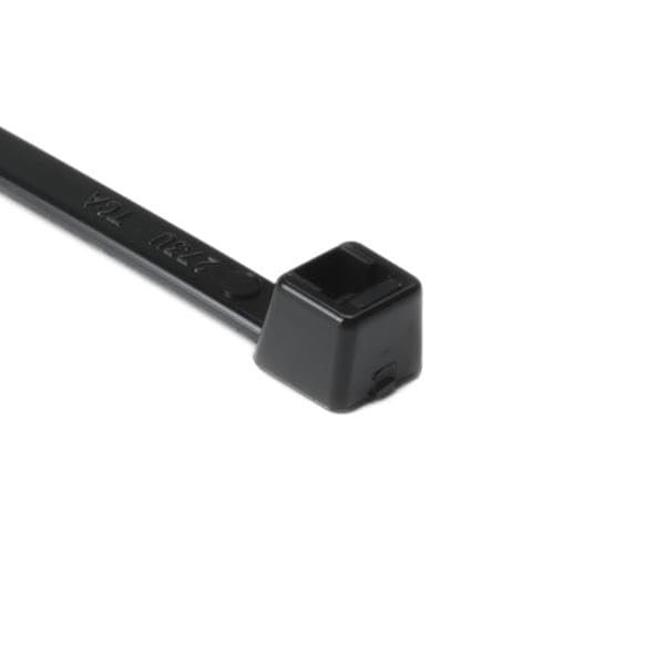 Hellermann Tyton North America T50R0PPC2 High Temp Tie, 8" Long, 25 lb. Tensile Strength, PP, Black, 0.19" Width, 8" Length (Pack of 100)