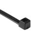 Hellermann Tyton North America T50R0PPC2 High Temp Tie, 8" Long, 25 lb. Tensile Strength, PP, Black, 0.19" Width, 8" Length (Pack of 100) view 1
