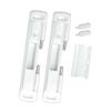 Double Bolt Lock for Sliding Glass Doors - Newly Patented - Advanced Technology to Keep Your Family Safe and Secure - High Security Lock - Virtually Burglar Proof (White 2-Pack) view 1
