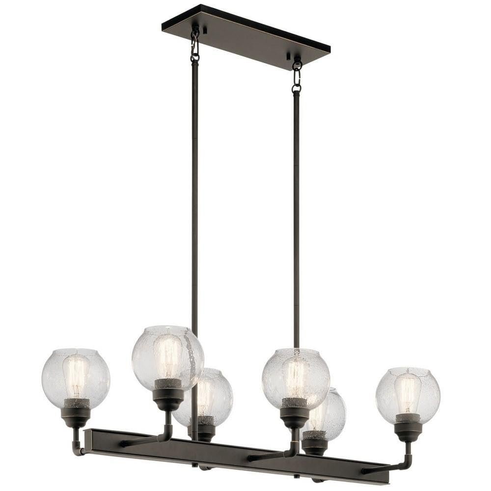 Kichler 43994OZ Six Light Linear Chandelier