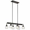 Kichler 43994OZ Six Light Linear Chandelier view 4