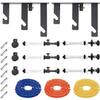 Fotoconic 3 Roller Wall Mounting Manual Background Support System, Including Two(2) Tri-fold Hooks, Six(6) Expand Bars, Three(3) Chains view 1