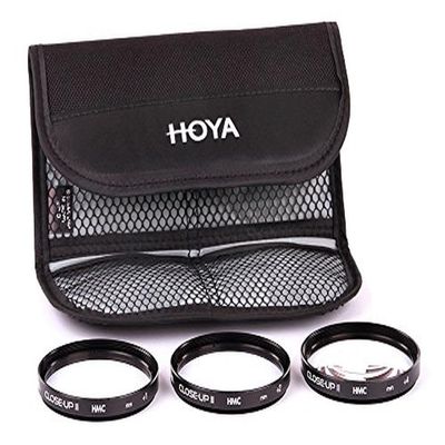 Hoya 67mm Close-UP Diopter Lens Filter Set II  +1, +2, and +4 Diopters Included for Close-Up Photography and Anamorphic Lenses  Multi-Coated Glass Elements for Superior Optical Performance