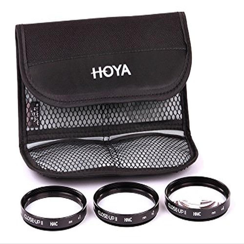 Hoya 67mm Close-UP Diopter Lens Filter Set II  +1, +2, and +4 Diopters Included for Close-Up Photography and Anamorphic Lenses  Multi-Coated Glass Elements for Superior Optical Performance