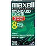 Maxell Standard Grade T-160 VHS Videotapes 8-Pack