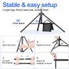 EMART Backdrop Stand 10x7ft(WxH) Photo Studio Adjustable Background Stand Support kit with 2 Crossbars, 8 Clamps, 2 Sandbags and Carry Bag for Parties, Events Decoration, Wedding, Photography view 4