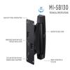 Mount-It! Heavy-Duty Speaker Wall Mount, Universal Adjustable Design for Bookshelf, Large or Small Speakers, 1 Pair, 22 Lbs Capacity, Black view 3
