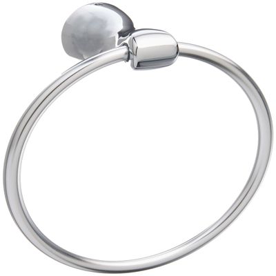 Liberty Hardware FND46-PC Foundation Towel Ring, Chrome Finish
