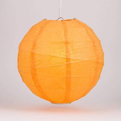 PaperLanternStore.com 16 Inch Orange Irregular Paper Lantern (10 PACK)