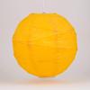 PaperLanternStore.com 16 Inch Yellow Irregular Paper Lantern (10 PACK) view 1
