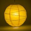 PaperLanternStore.com 16 Inch Yellow Irregular Paper Lantern (10 PACK) view 2