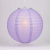 Quasimoon PaperLanternStore.com 10 Inch Lavender Even Ribbing Round Paper Lantern (10 Pack) view 1
