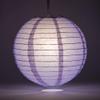 Quasimoon PaperLanternStore.com 10 Inch Lavender Even Ribbing Round Paper Lantern (10 Pack) view 2