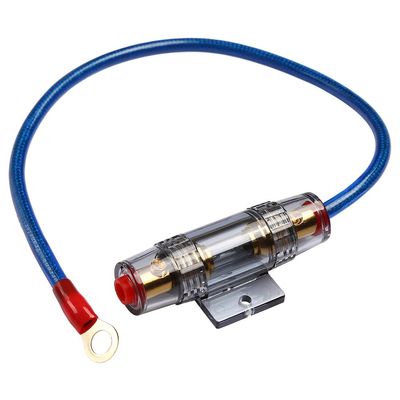 Power Cable with Fuse Kit 60A Wire in-Line for Car Audio Stereo Socket