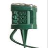 Woods 13547 6-Outlet Power Stake Timer with Light Sensor & 6-Foot Cord, Green (Green, 2 Pack) view 1