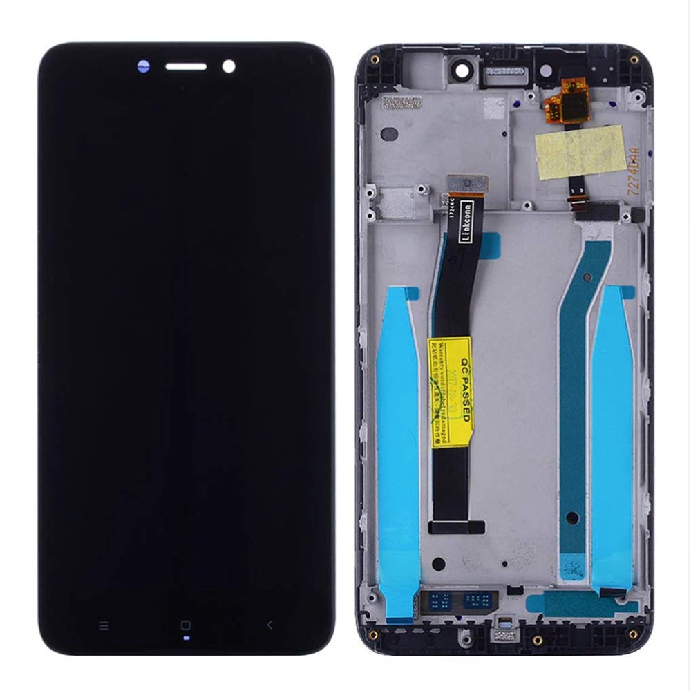 for Xiaomi Redmi 4X LCD Display with Frame Screen Touch Panel, digitizer Frame Assembly Spare Repair Parts (Black)