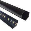 LightingWill Clear LED Aluminum Channel V Shape Corner Mounted 3.3Ft/1M 5 Pack Anodized Black Profile for <12mm 5050 3528 LED Flex/Hard Strip Lights with Covers, End Caps, and Mounting Clips TP-V02B5 view 4