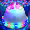 LED Disco Flower Ball Party Light Ships from USA LED RGB Rotating Lamp view 1