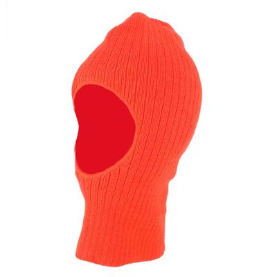 Made in USA, 1 Hole Ribbed Acrylic Face Protection with 3M Thinsulate Platinum Insulation - Blaze