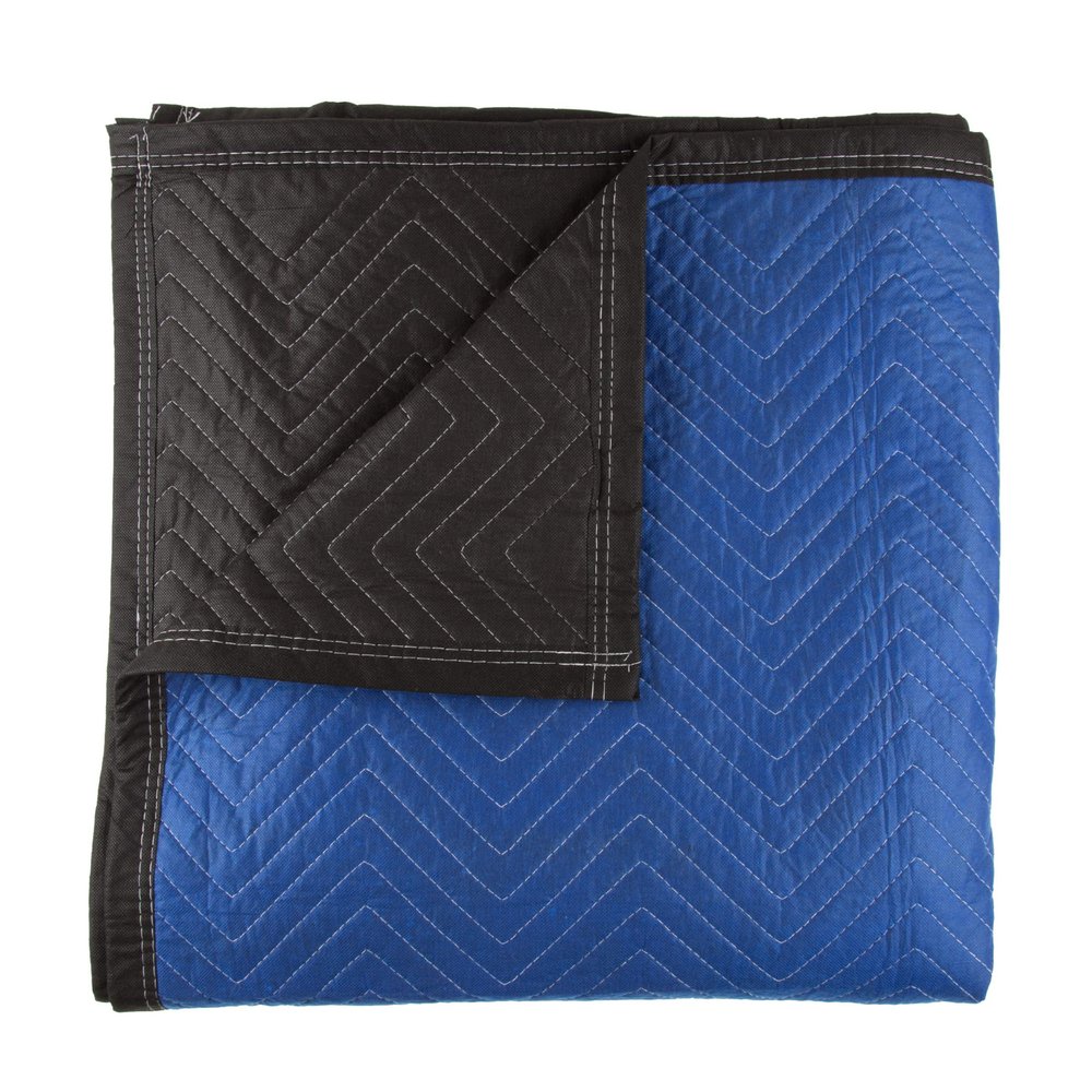 Moving Blanket - 80x73.5in Heavy-Duty Reusable Quilted Furniture Pad or Drop Cloth with Recycled Cotton Filling - Moving Supplies by Stalwart
