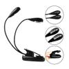 Eutuxia Clip Light with Two Adjustable Light Heads, 3 LED brightness levels, and Strong Firm Clip. Perfect for Book Warms, Garage, Out doors gears, Bed & Piano Stand for whenever you need vision! view 2