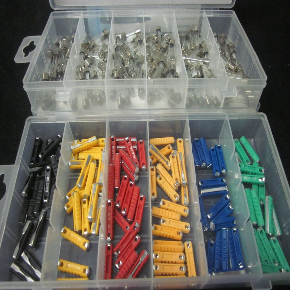 240pc Automotive CAR AUTO Fuse Assortment European & Glass AGC Set Electronic