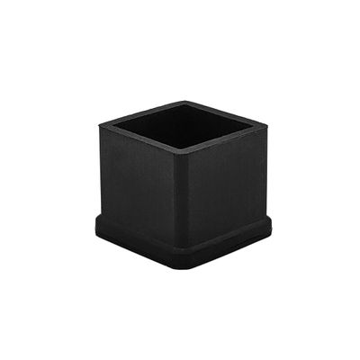Flyshop Heavy Duty Non-Slip Rubber Leg Tips Square Chair Leg Floor Protectors 20mm x 20mm (13/16" x 13/16") 20pcs Black