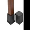 Flyshop Heavy Duty Non-Slip Rubber Leg Tips Square Chair Leg Floor Protectors 20mm x 20mm (13/16" x 13/16") 20pcs Black view 3