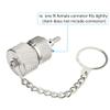 Eightwood 10pcs Protective Cover Dust Cap with Chain for N Female Connector, SO239 Connector view 4