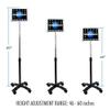Gooseneck Floor Stand - CTA Compact Security Gooseneck Floor Stand for Tablets with Lock and Key Security System for iPad 7th/ 8th/ 9th Gen 10.2", iPad Pro 12.9", and Surface Pro 4 (PAD-SCGS) view 4