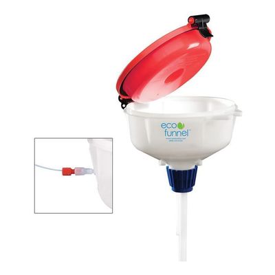 Chemglass CG-1759-A-01, Ecological Funnel, 8" Top Diameter, 38-430 Thread, 1/16" HPLC Fitting, Use CG-1759-10 Waste Container