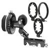 Movo F2X Precision Follow Focus System with Hard Stops and 65mm, 75mm, 85mm Adjustable Gear Rings view 1