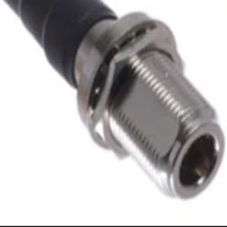 6ft N Female Bulkhead to BNC Male Times Microwave LMR240 Ultraflex Cable