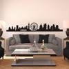 London Skyline Wall Decal Cute Vinyl Wall Sticker England City Wall Decor Wall Graphic Home Art Decoration Black view 1