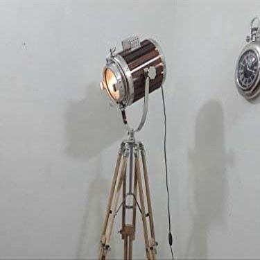 THOR INSTRUMENTS Huge Designer Style Retro SPOT Light Floor LAMP Tripod Stand SPOT Search Rustic Vintage Home Decor Gifts